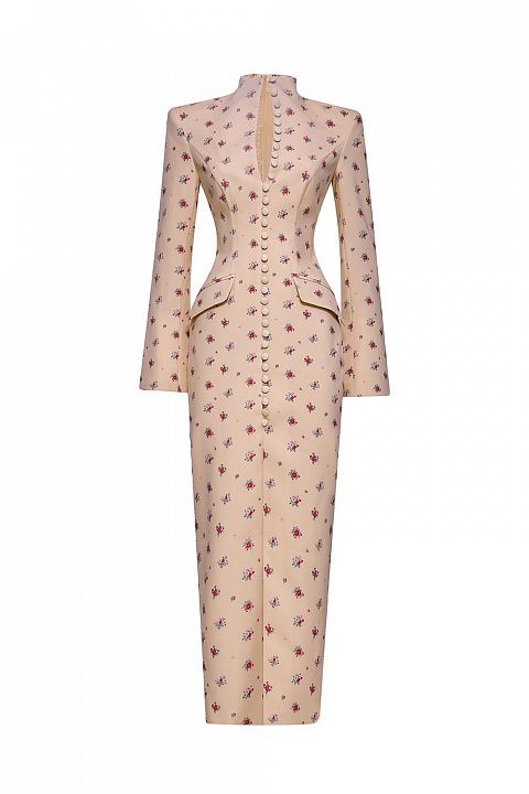 Платье с цветочным принтом