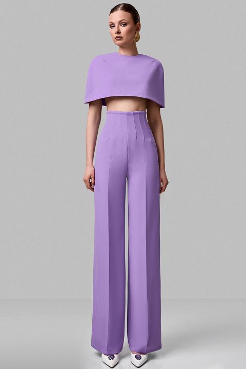 Брюки с корсетным поясом