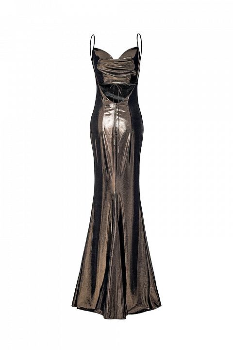 Платье-комбинация из струящейся ткани