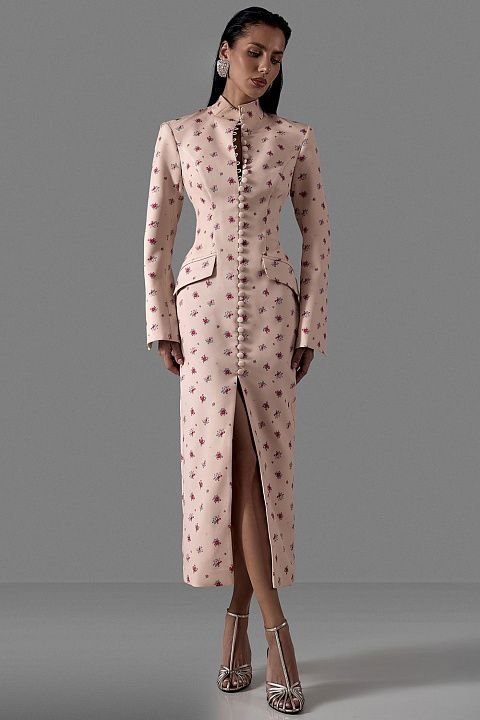 Платье с цветочным принтом