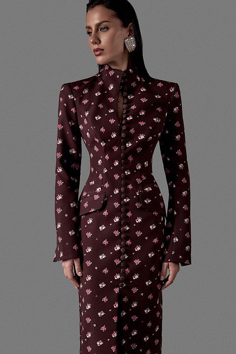 Платье с цветочным принтом