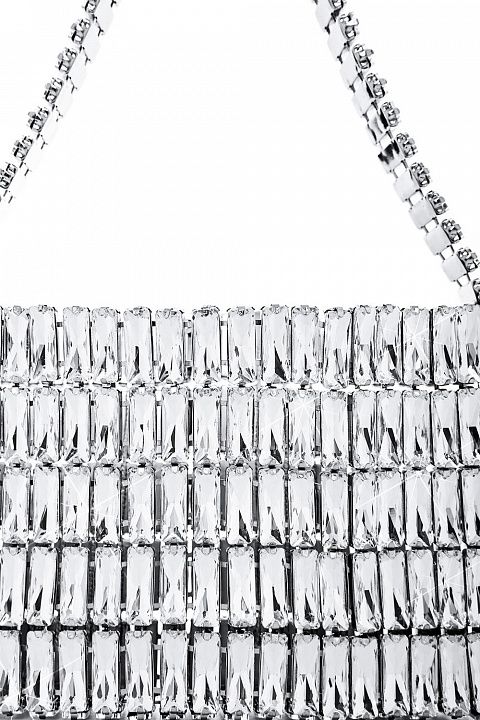 Блестящая сумка из стеклянных кристаллов