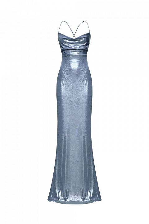 Платье-комбинация из струящейся ткани