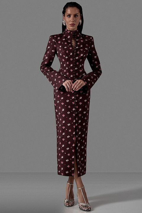 Платье с цветочным принтом