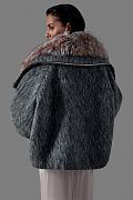 Бомбер с натуральным мехом лисы