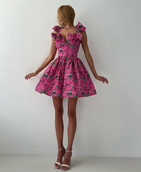 Сарафан с воланами