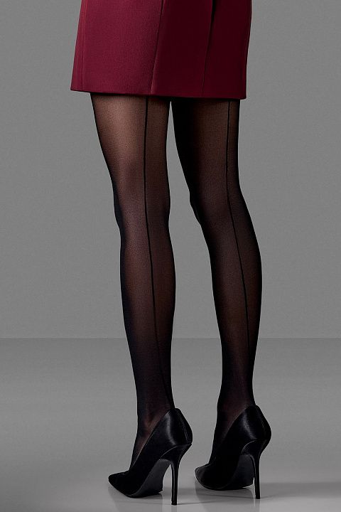 Колготки с вертикальным швом