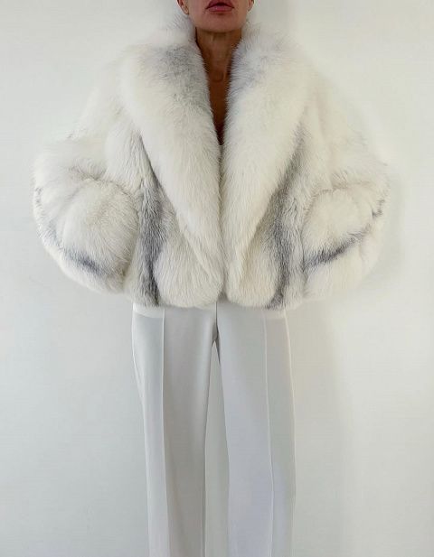 Шуба из песца