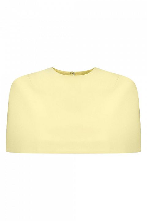 Укороченный кейп с округлым вырезом