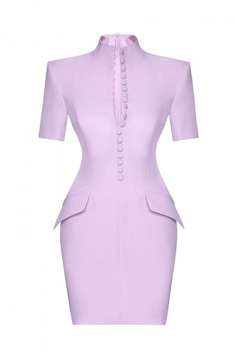 Мини-платье жакетного кроя 