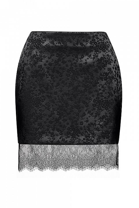 Юбка-комбинация с кружевной отделкой