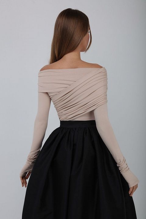 Draped bodysuit