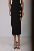 Slit and bows skirt