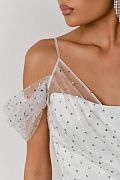 Asymmetric mesh dress