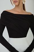 Draped bodysuit