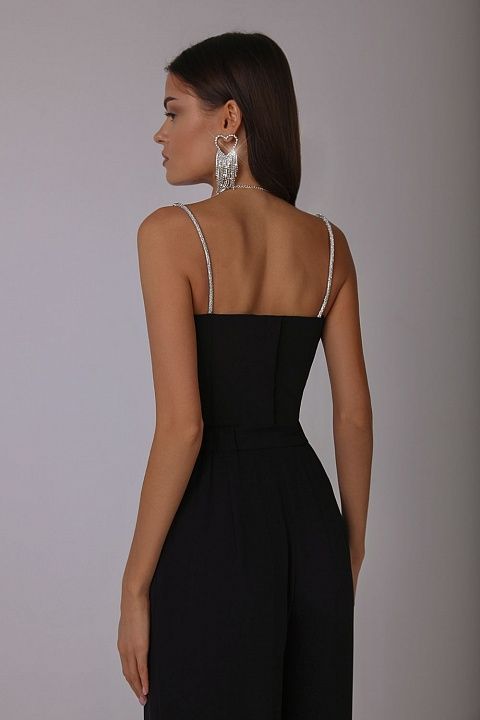 Top with crystal straps