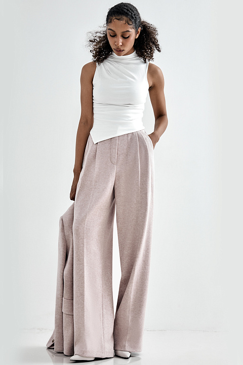 Брюки из вязаного полотна