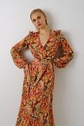 Ruffled shoulder dress