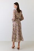 Ruffled shoulder dress