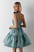 Shiny skater dress