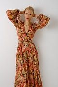 Ruffled shoulder dress