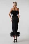 Feather pencil skirt