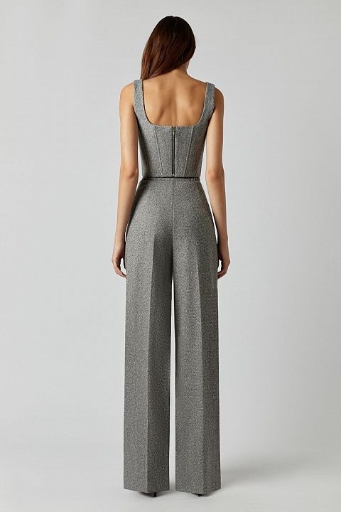 Wide trousers with arrows