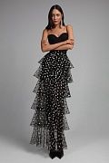 Tiered sheer skirt