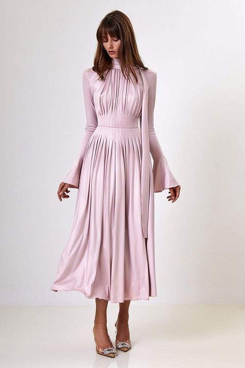 Платье годе с лентами