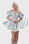Хлопковое мини с оборками