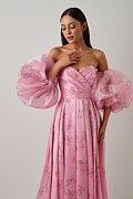 Cloud sleeves midi dress