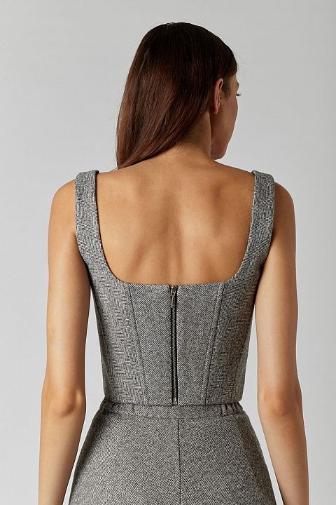 Tweed corset