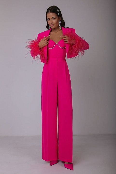 Wide trousers with pockets