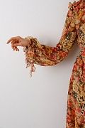 Ruffled shoulder dress