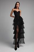 Tiered sheer skirt