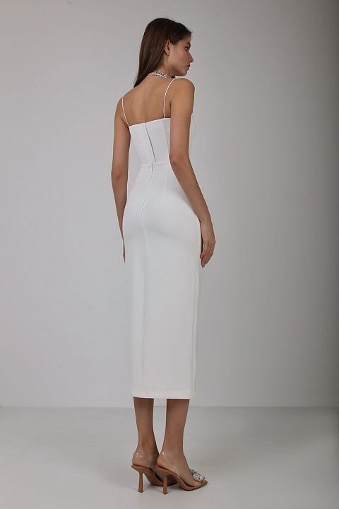 Slit and bows skirt