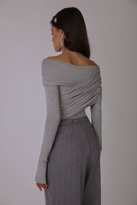 Draped bodysuit