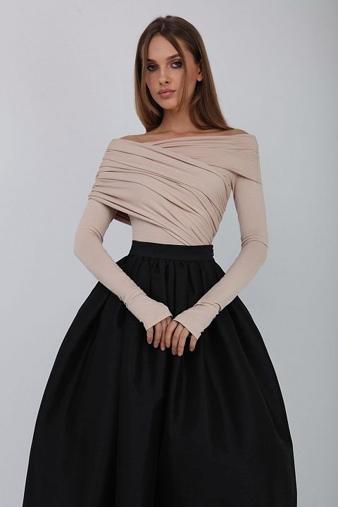 Draped bodysuit